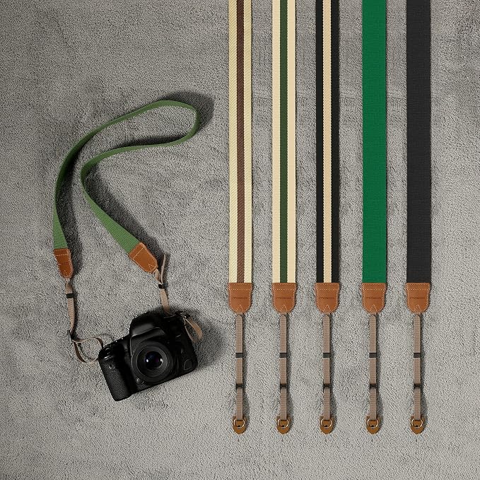 MoKo Camera Strap, Cotton Woven Camera Strap, Adjustable Universal Neck & - Image 7