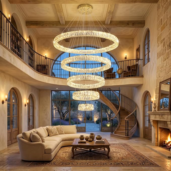 HAIXIANG 5-Rings Modern Chandelier - Image 6