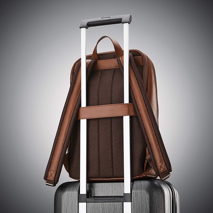 Samsonite Classic Leather Slim Backpack - Image 8