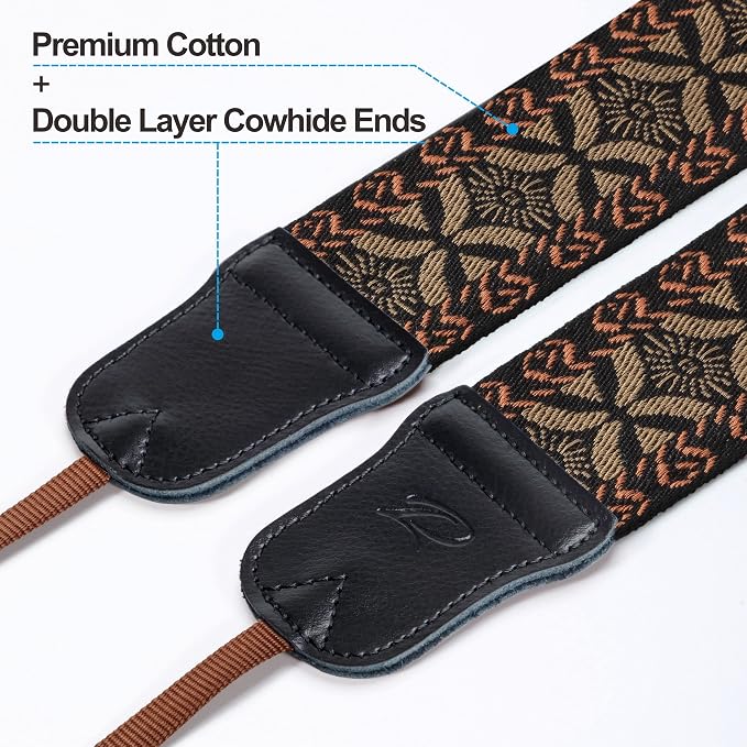Padwa Lifestyle Mystic Grey Embroidered Camera Strap - Image 2