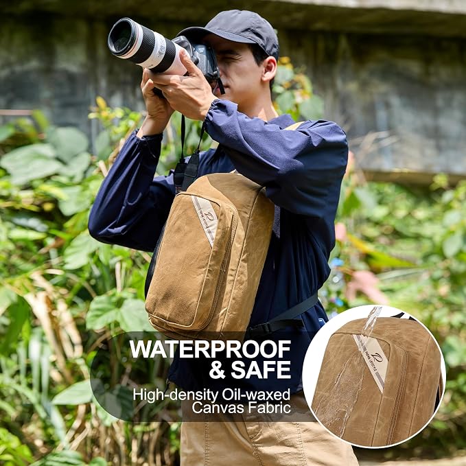 Padwa Lifestyle Khaki Crossbody Camera Bag - Image 3