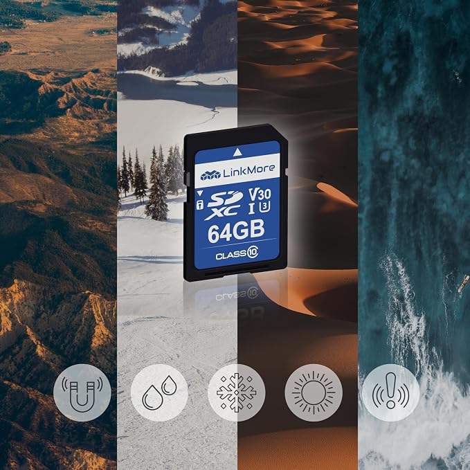 LinkMore 64GB Full-Size SD Card, SDXC Compatible - Image 6