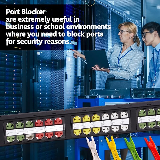 NTW RJ45 Port Blocker & Dust Cover, Network Port Lock, Ethernet Port Protector - Image 5