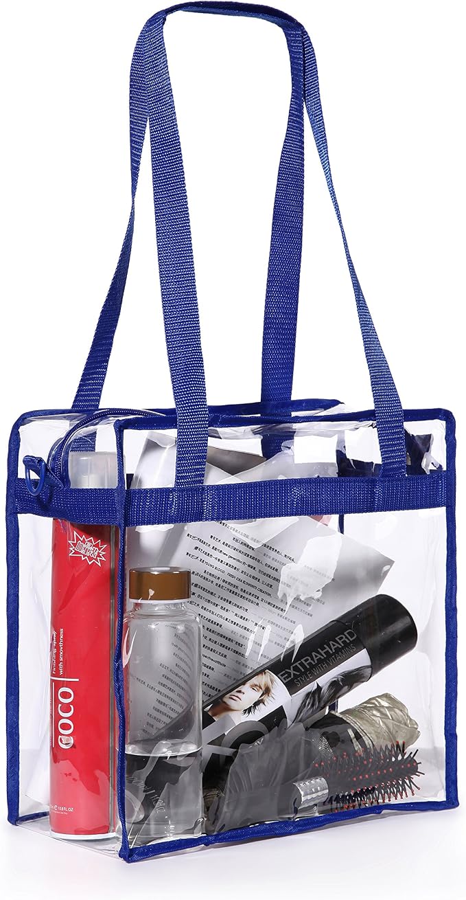 BAGAIL Clear Bags 12x6x12 Stadium Approved Clear Tote Bag - Image 4