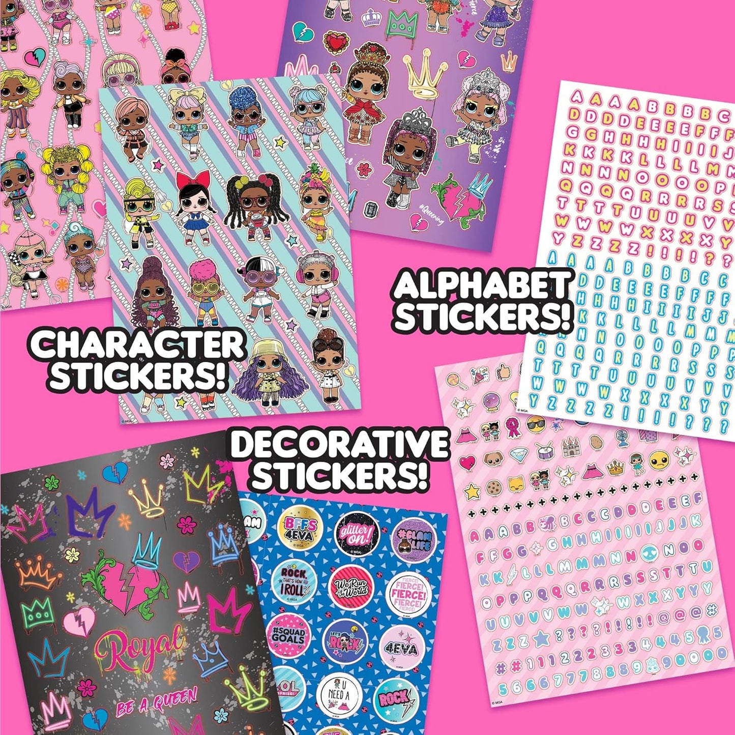 L.O.L. Surprise! 1500+ Surprise Stickers by Horizon Group USA