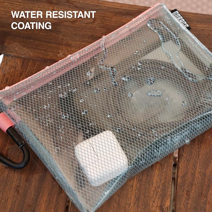 GOBAGS Air Production Multi‑Size Clear Zipper Pouch – Cable Organizer & Travel - Image 7