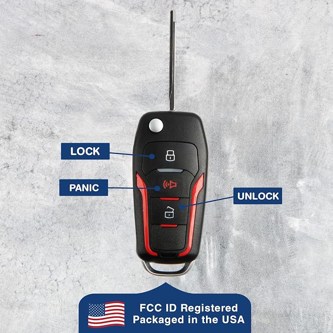 KeylessOption Key Fob for 1998 1999 2000 2001 2002 2003 2004 2005 2006 2007 - Image 6