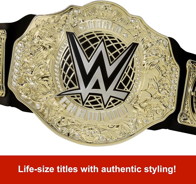 Mattel WWE Championship Title, World Heavyweight Championship Role-Play & - Image 3