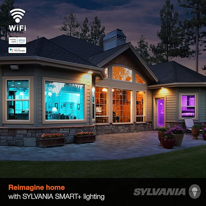 Sylvania WiFi LED Smart Light Bulb, 65W Equivalent Full Color and Tunable White - Image 5