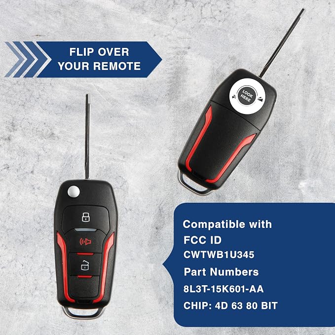 KeylessOption Key Fob for 1998 1999 2000 2001 2002 2003 2004 2005 2006 2007 - Image 5