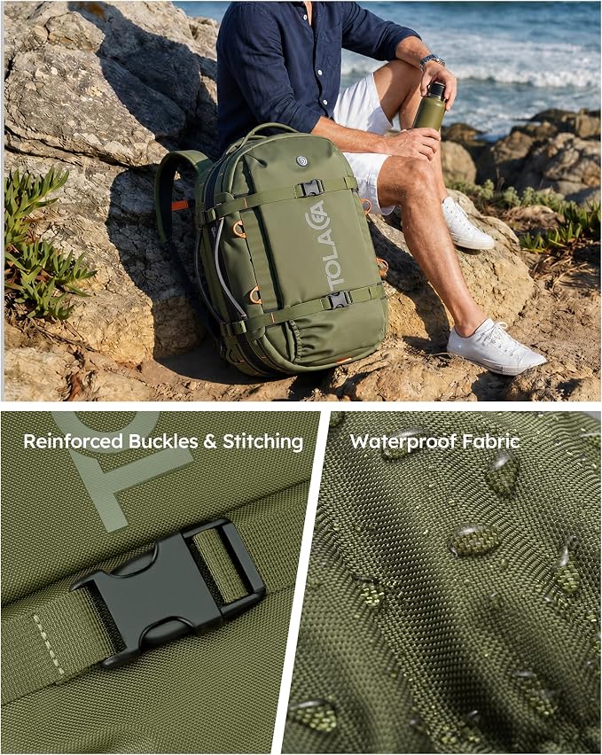 Tolaccea Travel Laptop Backpack - Image 11