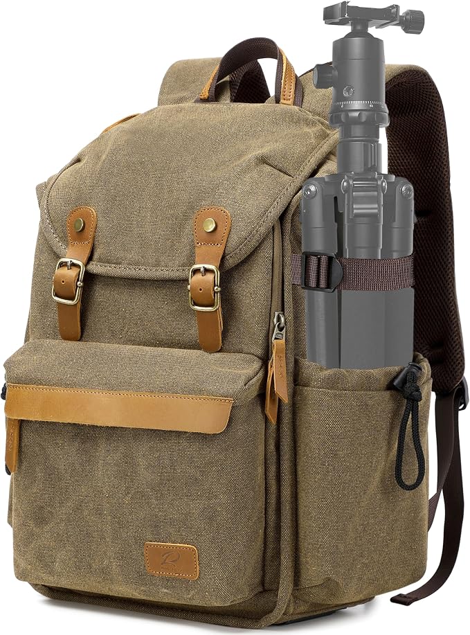 Padwa Lifestyle Khaki Camera Backpack - Image 9