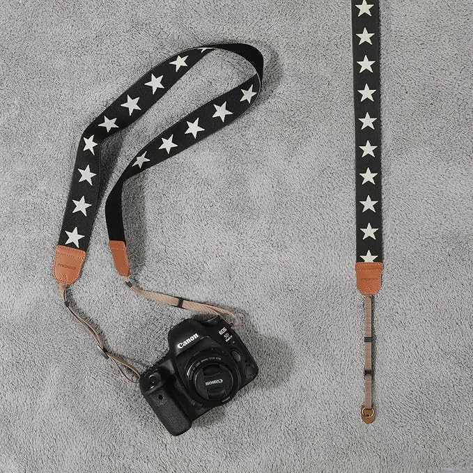 MoKo Camera Strap, Cotton Vintage Embroidered Camera Strap, Adjustable Neck & - Image 7