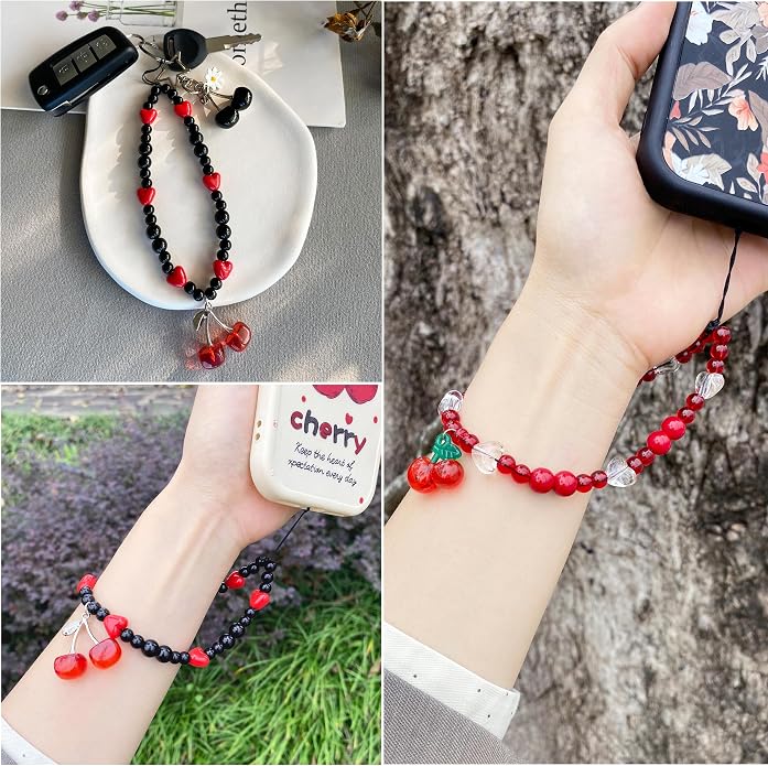 Phone Charm Strap Cute Phone Lanyard Wrist Strap Bracelet Accessories - Image 5
