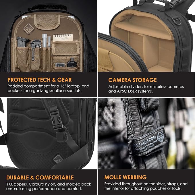 HAZARD 4 Pillbox™ Tactical Backpack – Heavy Duty Military Survival Pack - Image 6