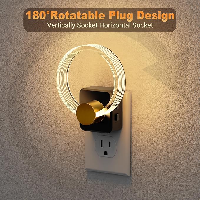 JandCase Night Light, 2 Pack Color Changing Night Lights Plug into Wall - Image 5