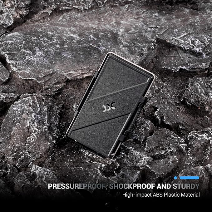 4 Slots CF Card Holder, Water-Resistance Anti-Shock Compact Flash Card Case - Image 7