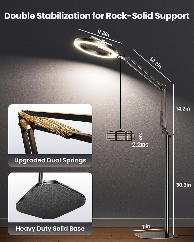 Ring Light with Stand Tripod for iPhone – Evershop 10” Overhead Camera Mount - Image 3