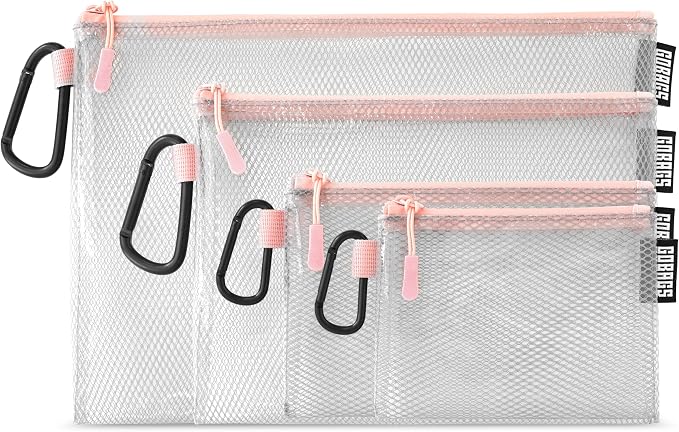 GOBAGS Air Production Multi‑Size Clear Zipper Pouch – Cable Organizer & Travel by Unknown