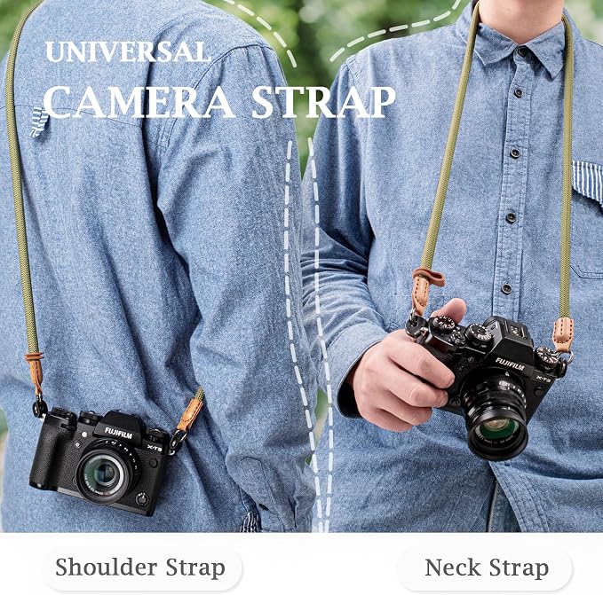 VOVMOEYA Nylon Braided Camera Rope Strap, Camera Neck Shoulder Strap - Image 4