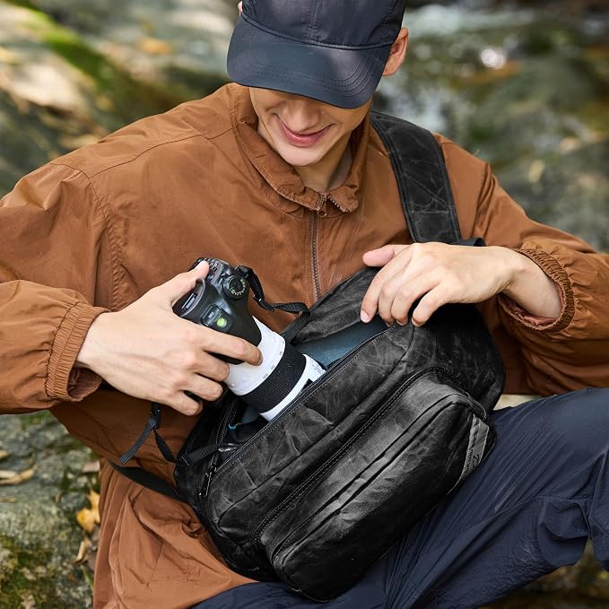 Padwa Lifestyle Black Crossbody Camera Bag - Image 2