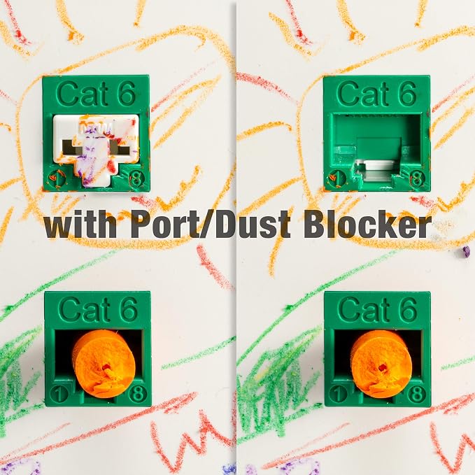 NTW Network Port Blocker & Dust Cover, Ethernet Port Protector, Secure RJ45 - Image 9