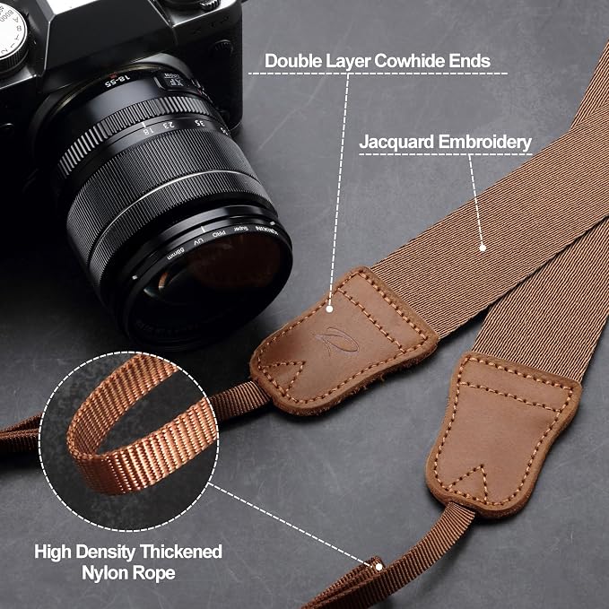 Padwa Lifestyle Brown Camera Strap - Image 5