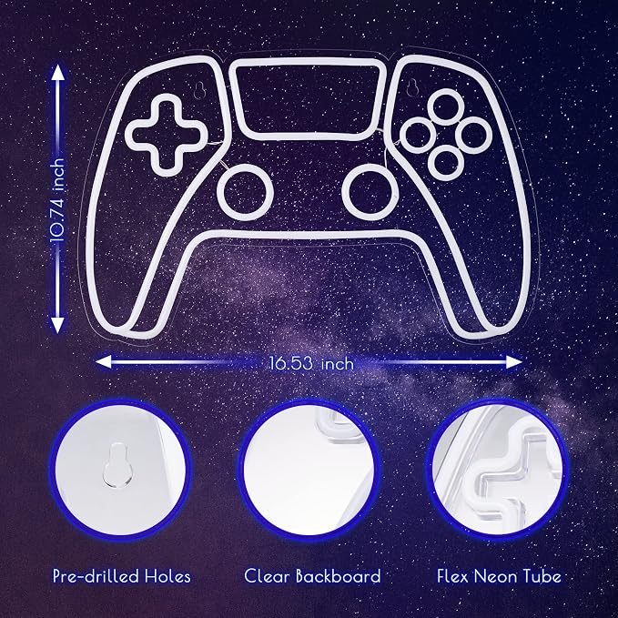 Kavaas Gamer Neon Sign, Neon Controller Sign - Image 3