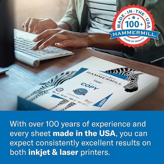 Hammermill Printer Paper, 20 lb Copy Paper, 8.5 x 14-92 Bright, Made in the - Image 7