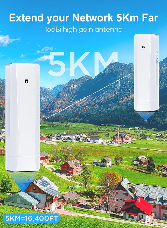 Wireless Bridge, Pre-Configured 2 Pack Long Range WiFi Bridge - Image 3