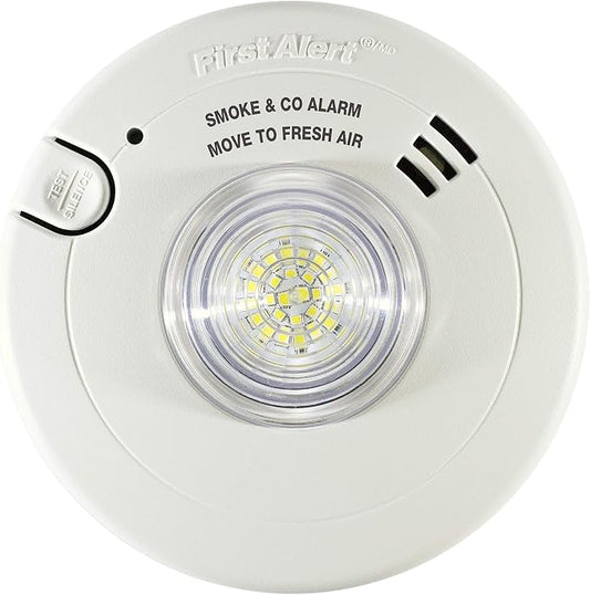 First Alert BRK 7030BSL Hardwired Hearing Impaired Combination Alarm by FirstAlert