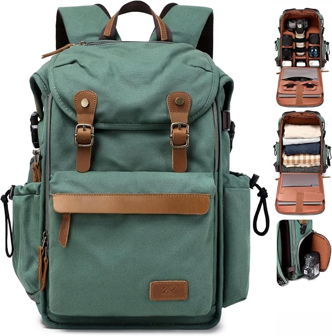 Padwa Lifestyle Green Camera Backpack by PadwaLifestyleCameraStrap