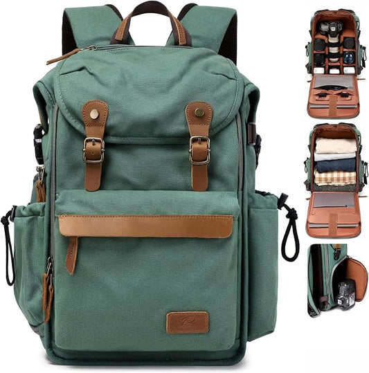 Padwa Lifestyle Green Camera Backpack by PadwaLifestyleCameraStrap