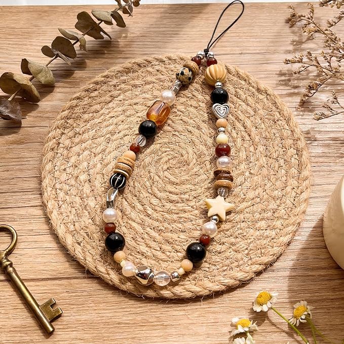 Cute Beaded Camera Wrist Strap for Phone, Digital Camera Charm Lanyard - Image 9