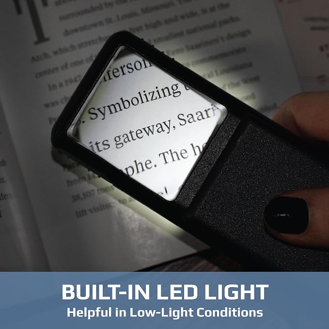 Carson MiniBrite LED Lighted Slide-Out Aspheric Magnifier - Image 10