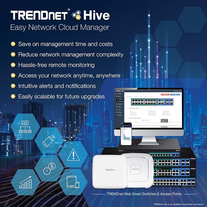 TRENDnet AX3000 Dual Band WiFi 6 PoE+ Access Point, TEW-923DAP, 1 x 2.5GBASE-T - Image 7