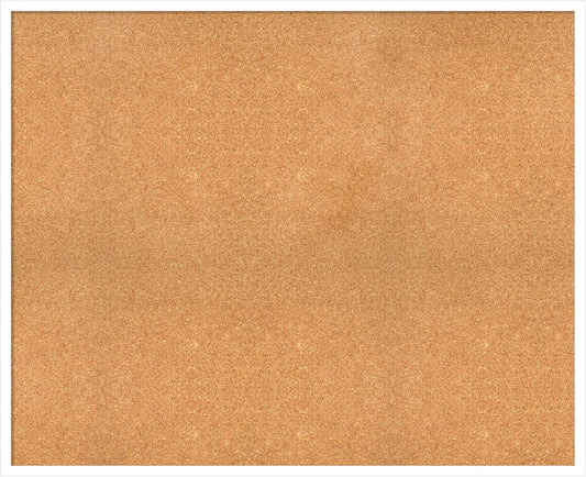 Amanti Art Natural Cork Board for Wall, 35x43 Vision Board with White Frame, Oversize Corkboard Office Decor for Home Organization, Modern Corkboard Pinboard to Display Items for Home Organization in