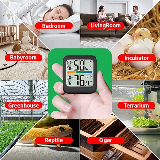 G.CATACC Digital Hygrometer Indoor Thermometer Humidity Meter Gauge, Room - Image 5
