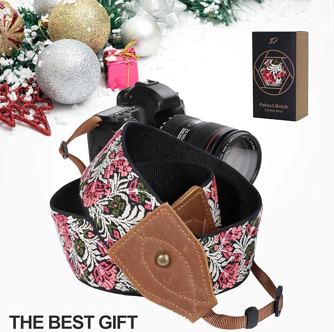 Padwa Lifestyle 2" Wide Classic Crazy Horse Art Cowhide Head Cotton Camera - Image 7