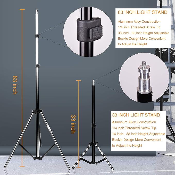 EMART Umbrella Photography Lighting Kit, 200/700W Bulbs, Soft Light Continuous - Image 4
