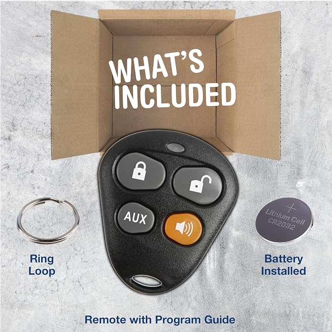 KeylessOption Keyless Entry Remote Starter Car Key Fob Alarm - Image 3