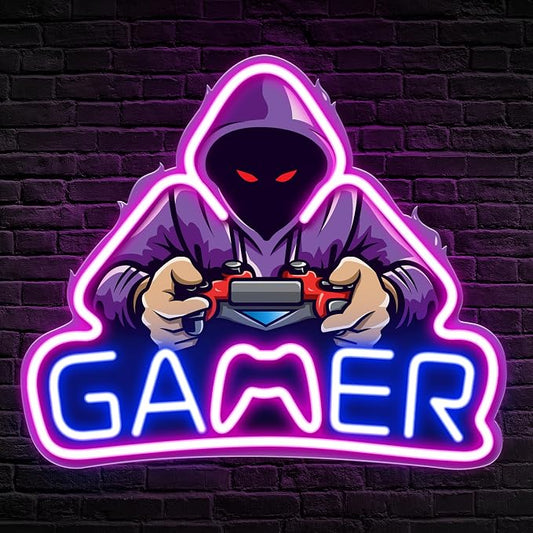 Kavaas Gamer Neon Sign, UV Printed Gaming Neon Sign by Kavaas