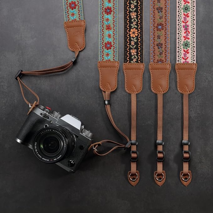 Padwa Lifestyle Embroidered Floral Camera Strap - Image 8