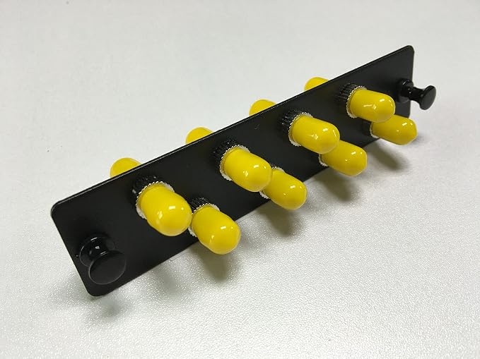 RiteAV LGX Footprint Fiber Optic Cable ST Adapter Patch Panel 8 Ports Loaded by RiteAV