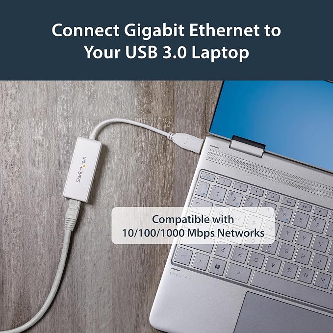 StarTech.com USB 3.0 to Gigabit Ethernet NIC Network Adapter - Image 4