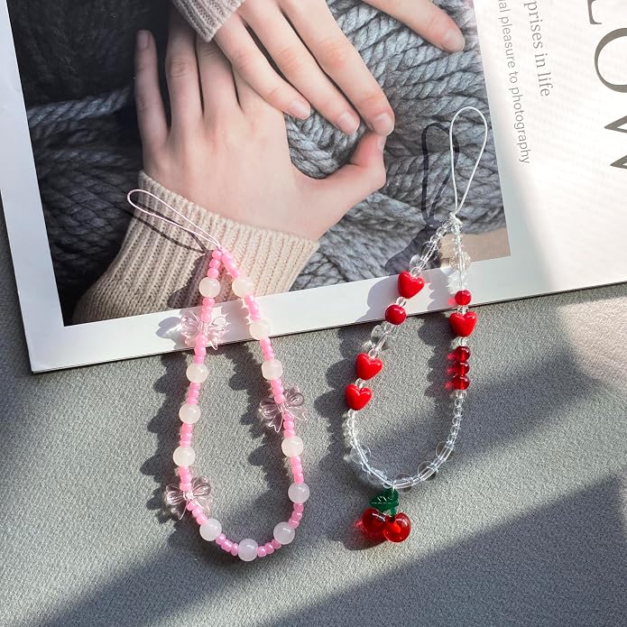 Phone Charm Strap Cute Phone Lanyard Wrist Strap Bracelet Accessories - Image 6