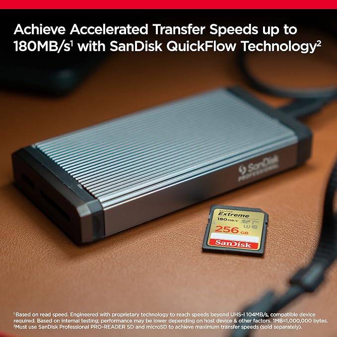 SANDISK 256GB Extreme SDXC UHS-I Memory Card - Image 3