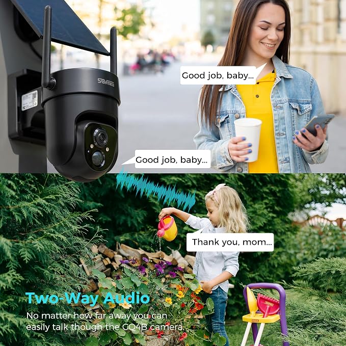 Vicohome QB 2K AI Solar Security Camera Wireless Outdoor, Battery Powered Cam - Image 6