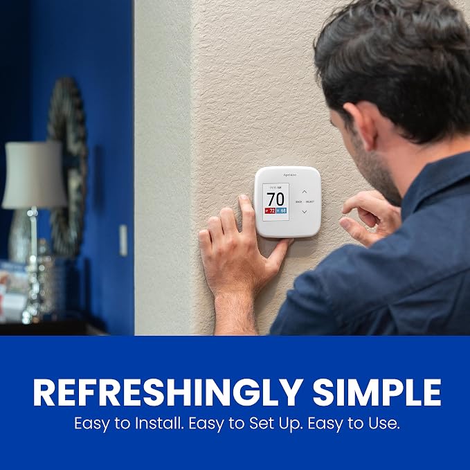 AprilAire S86WMUPR Wi-Fi Programmable Thermostat, 2H/2C Heat/Cool Stages or - Image 12