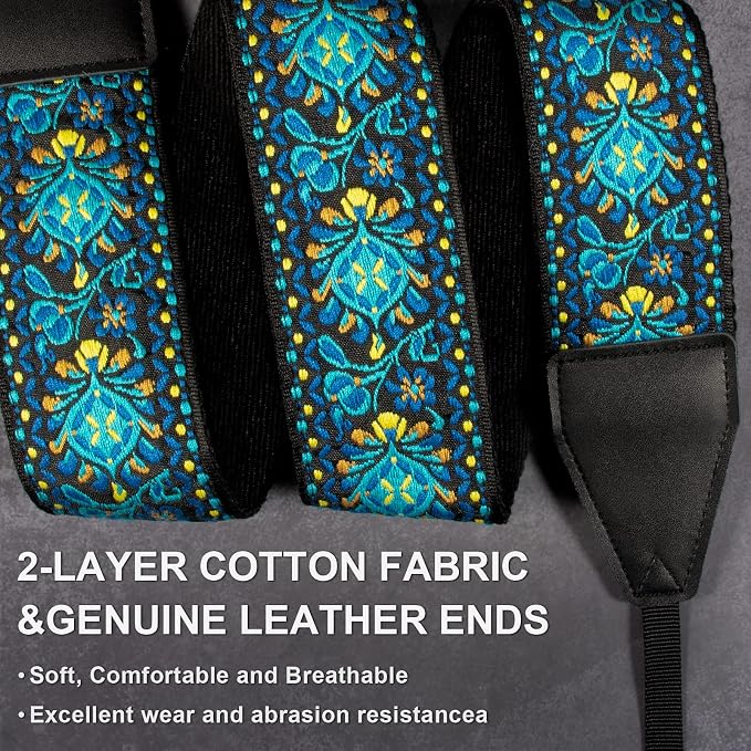 Camera Strap, Jacquard Weave 2" Shoulder Neck Straps - Image 2